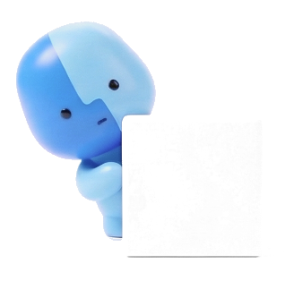Peeking around a blank card