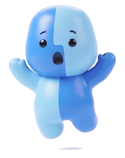 Arms up, startled